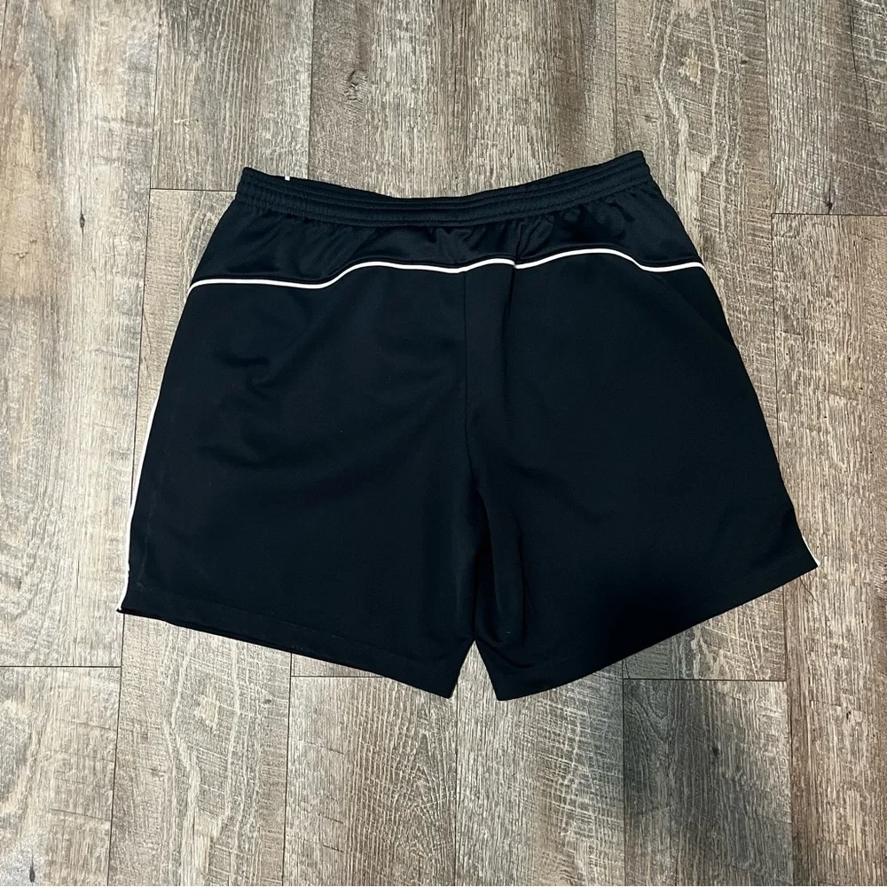 Vintage Nike‎ Athletic Shorts Men’s Medium Piped Trim Navy White Trim Drawstring